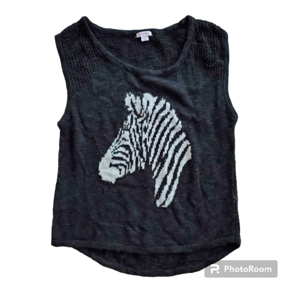 Xhilaration Tops - Women's L Zebra Sleeveless Vest